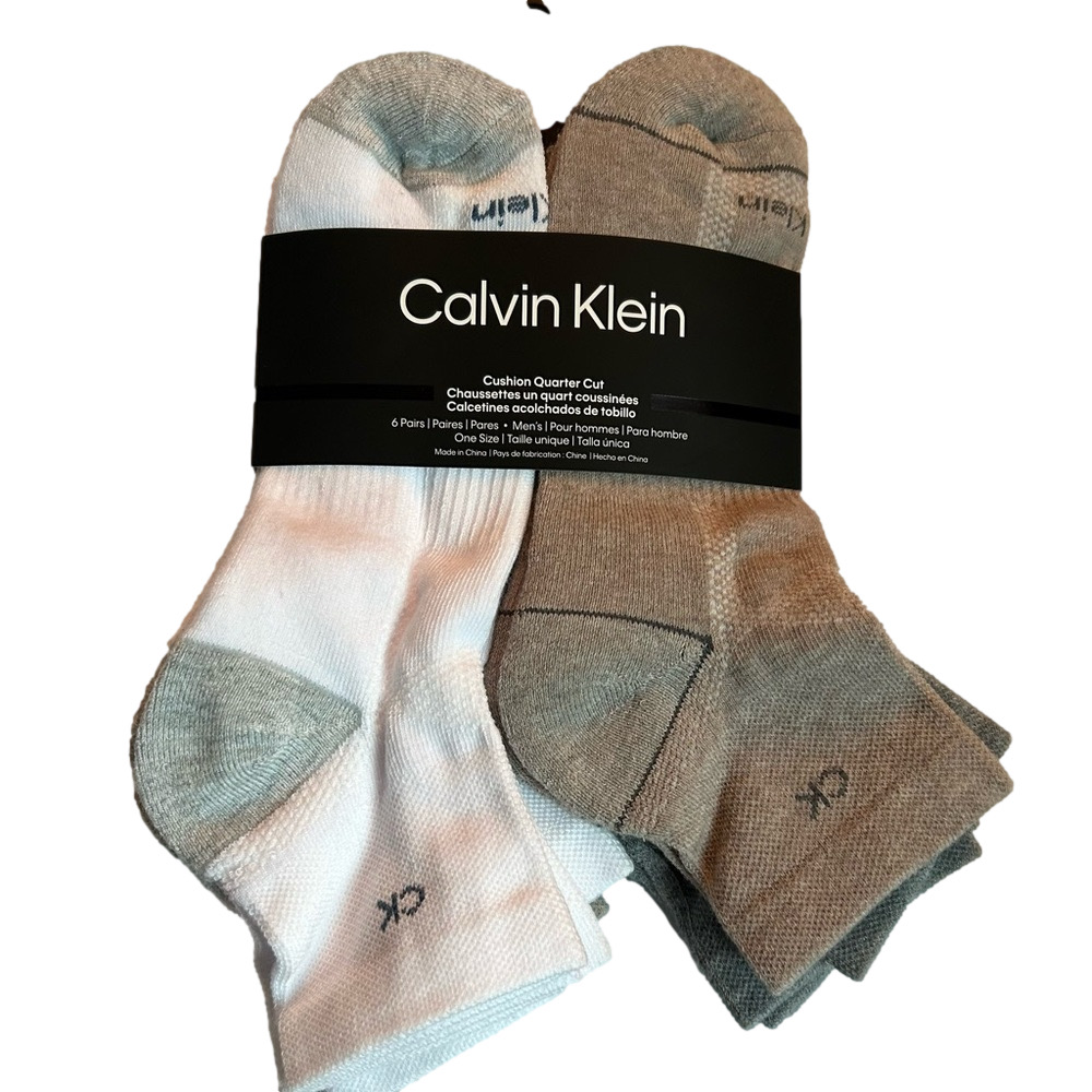 Calvin Klein Men’s 6- Pack Ankle Socks